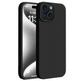 Lutesya iPhone 15 Plus Kılıf First Silikon - Siyah