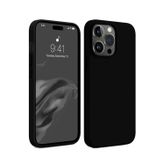 Lutesya iPhone 15 Pro Max Kılıf First Silikon - Siyah