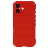 Lutesya iPhone 16 Kılıf Optimum Silikon - Kırmızı