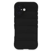 Lutesya iPhone 16 Kılıf Optimum Silikon - Siyah