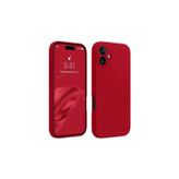 Lutesya iPhone 16 Plus Kılıf First Silikon - Kırmızı
