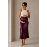 Luvmabelly MYRA9035- Saten Etek -Mor