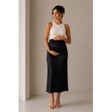 Luvmabelly MYRA9036- Saten Etek -Siyah