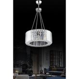 Lüx Elmas 35 cm Gümüş Kristal Avize