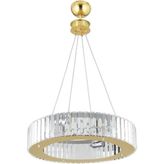 Lüx Elmas 44 cm Gold 10 Luk Taş Lüx Kristal Taşlı Avize