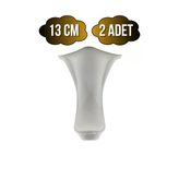 Lüx Lükens Beyaz 13Cm Plastik Ayak Mobilya Masa Ve Dolap Ayağı(Beyaz)(13Cm) Beyaz 13Cm 13Cm - 2 Adet