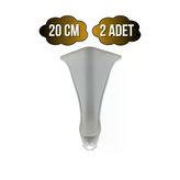 Lüx Lükens Beyaz 20Cm Plastik Ayak Mobilya Masa Ve Dolap Ayağı(Beyaz)(20Cm) Beyaz 20Cm 20Cm - 2 Adet