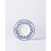 Luxe Couronne 6'lı Çay Tabağı Seti - Mavi/Beyaz