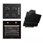 Luxell Liva Siyah Ankastre Set