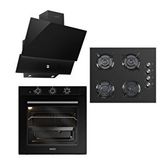 Luxell Optimum Siyah Ankastre Set