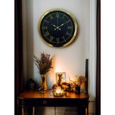 Luxury Gold 40 Cm Metal Duvar Saati