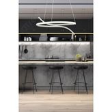 Luzarana Snake Modern Tasarım Beyaz Renk Beyaz Ledli Yatak Odası - Cafe - Mutfak - Salon LED Avize - Metal
