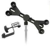LyxPro TSM1 Mikrofon Müzik Standı, Tablet iPhone iPad Akıllı Telefon ve Android için Ayarlanabilir 360 Derece Dönebilen Eğimli Destek Kolları, Ekstra Çıkarılabilir Klipsli 8 ila 11,5 İnç