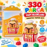 LZ-8876 Popcorn Model 330 Parça Block Oyuncak - 1