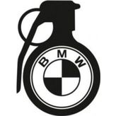 M Araba Komik El Bombası Sticker Yapıştırma