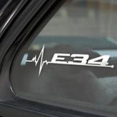 M E30 E32 E39 E52 Kelebek Cam Sticker Etiket Yapıştırma 2 Ad