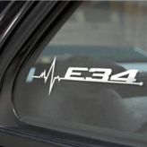 M E53 E61 E63 E64 Kelebek Cam Sticker Etiket Yapıştırma 2 Ad