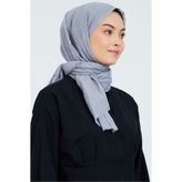 m moon scarf Premium Bambu Kraş Şal “ Orta Gri “