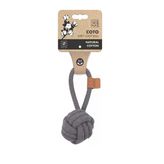 M-PETS COTO GREY LOOP BALL 6,5CM ÇEKMELİ ÖRGÜ TOP OYUNCAK