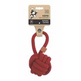 M-PETS COTO RED LOOP BALL 11CM ÇEKMELİ ÖRGÜ TOP OYUNCAK