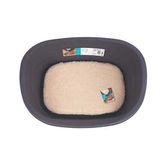 M-Pets Java Plastik Minderli Köpek Yatağı Medium 61X41x23 Cm