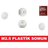 M2.5 Plastik Somun -Adet Seçenekli 50 Adet