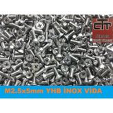M2.5X5 Yhb Inox Paslanmaz Çelik Vida 50 Adet