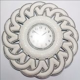 M3 Decorium Osmanlı Fas Pers Şahmeran Motifi 55cm Taşlı Ön Camlı Duvar Saati