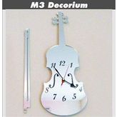 M3DECORIUM M3 Keman Dekoratif Ayna Saat