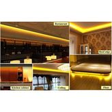 Mabelme Store 10 Metre Şerit LED Günışığı Renk + 12V 10 Amper 120 Watt LED Trafo - 3 Dirençli Double Pcb - Oturma Odası, Yatak Odası ve Mutfak Için Gizli Aydınlatma