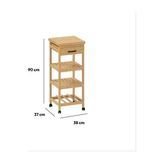 Mabelme Store Prime 5 Simply Smart Bambu Çekmeceli Etajer