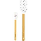 Macgon Kalp Desenli 2li Silikon Spatula Seti