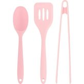 Macgon Silikon Açık Pembe 3'lü Servis Seti Soft