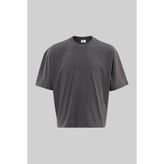 Machinist Erkek Basic Pamuklu Crop Oversize Tişört Antrasit - 2XL