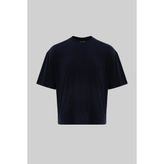 Machinist Erkek Basic Pamuklu Crop Oversize Tişört Lacivert