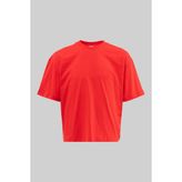 Machinist Erkek Basic Pamuklu Crop Oversize Tişört Nar - 2XL