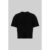 Machinist Erkek Basic Pamuklu Crop Oversize Tişört Siyah - Dark Black
