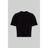 Machinist Erkek Basic Pamuklu Crop Oversize Tişört Siyah