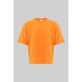 Machinist Erkek Basic Pamuklu Crop Oversize Tişört Turuncu - Orange