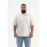 Machinist Erkek Büyük Beden Basic Tişört Boyama Gri - 3XL