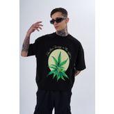 Machinist Herb Printed Baskılı Siyah Oversize Erkek T-shirt