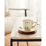 Madame Coco Blanche 4'lü Kahve Fincan Takımı - Renkli - 90 ml