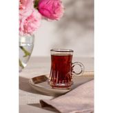 Madame Coco Brice 4 'lü Çay Fincanı Seti - 115 ml - Şeffaf