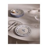 Madame Coco Oiseau 6'lı Pasta Tabağı Seti - Mavi/Beyaz - 19 cm