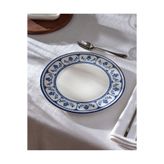 Madame Coco Rêve Bleu Celeste Servis Tabağı - 25 cm - Mavi/Beyaz