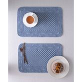 Madame Coco Soline 2'li Amerikan Servis - Mavi - 30 x 45