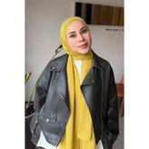 Madame Polo Krep Şifon Şal - Sarı
