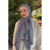 Madame Polo Monogram Jakar Şal - Gri