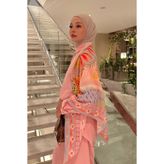 Madame Polo Willow Desen Omuz Şalı - Pembe
