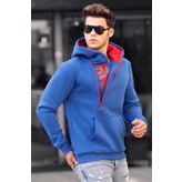Madmext 1767 Saks Erkek Sweatshirt